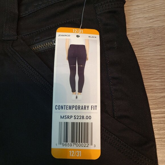 Joie Park Cargo Pants Contemporary Fit High Rise Size 12 Black NWT - Picture 4 of 11